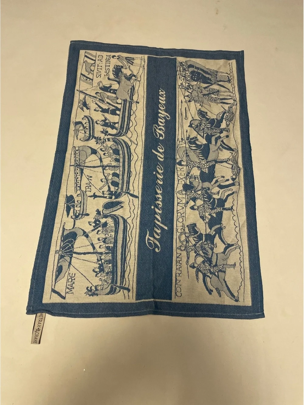 Vintage Metrax Craye Tapisserie de Bayeux Decorative Wall Hanging